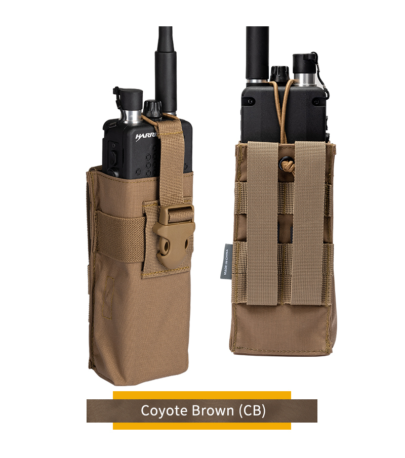 IDOGEAR Tactical Radio Pouch for PRC148/152 Radio Holster Tactical Interphone Storage MOLLE Pouch Hunting 500D Nylon 3552-IDOGEAR INDUSTRIAL