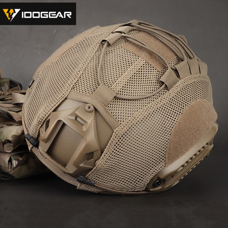 IDOGEAR Mesh Tactical Helmet Cover Cloth for FAST Helmet Camo Headwear Tactical Helmet accessories 3810-IDOGEAR INDUSTRIAL