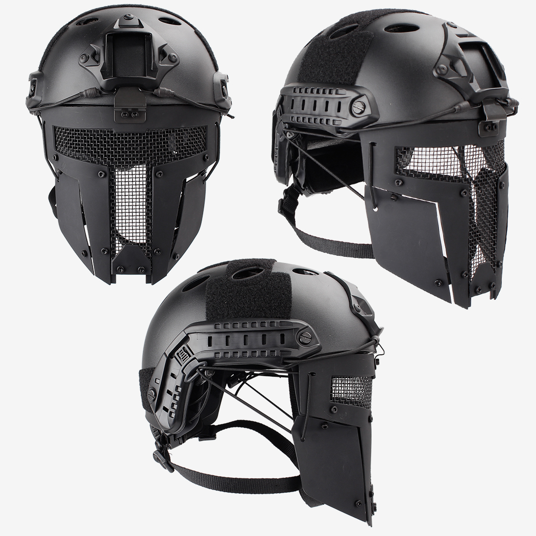 IDOGEAR Full Face Mask Tactical SPT Mesh Mask Fit for Fast Helmet Duty Face Protection 2671-IDOGEAR INDUSTRIAL
