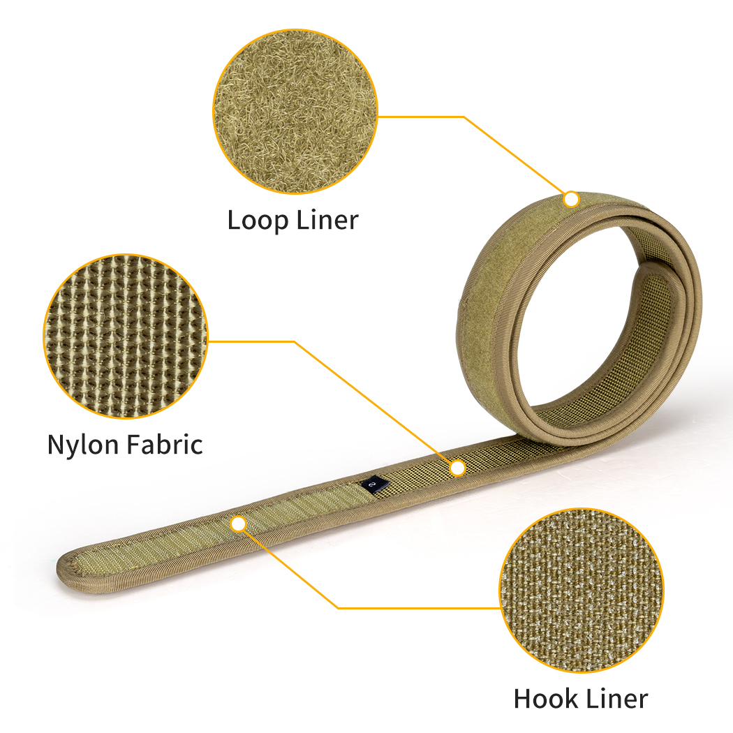 IDOGEAR Loop Liner Inner Belt for Duty Belt 1.5'' Tactical 500D Nylon Belts Unisex Hook and Loop Closure 3425-IDOGEAR INDUSTRIAL