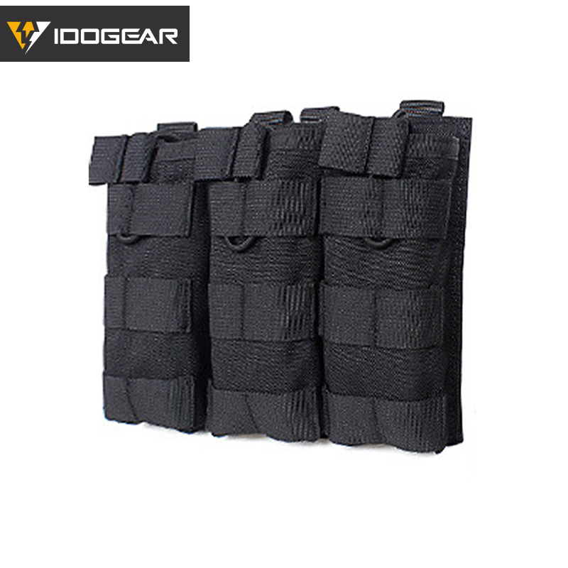 IDOGEAR Magazine Pouch Molle Triple MAG Pouch Carrier For 5.56mm Combat Outdoor Activities 3533-IDOGEAR INDUSTRIAL