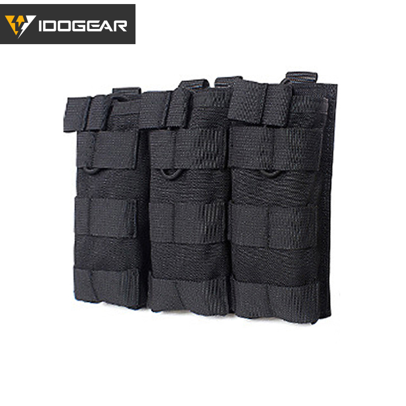 IDOGEAR Magazine Pouch Molle Triple MAG Pouch Carrier For 5.56mm Combat Wargame Outdoor Activities 3533-IDOGEAR INDUSTRIAL