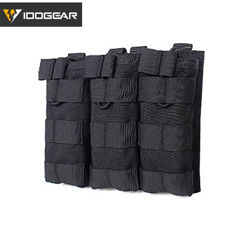 IDOGEAR Magazine Pouch Molle Triple MAG Pouch Carrier For 5.56mm Combat Outdoor Activities 3533-IDOGEAR INDUSTRIAL