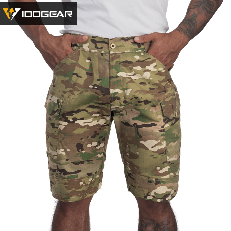 IDOGEAR Tactical Cargo Shorts Men Shorts Sports Duty Pants Camo Casual Breathable Shorts Summer 3212-IDOGEAR INDUSTRIAL