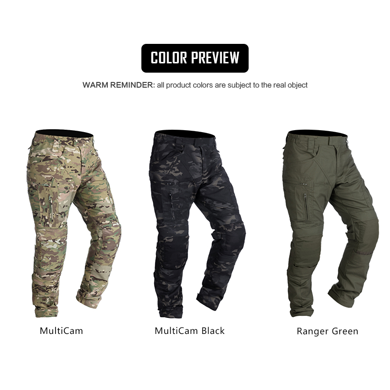 Pantalon Tactique IDOGEAR Combat UFS Avec Genouillères - Camouflage, 50% Coton/polyester, Pour Hommes