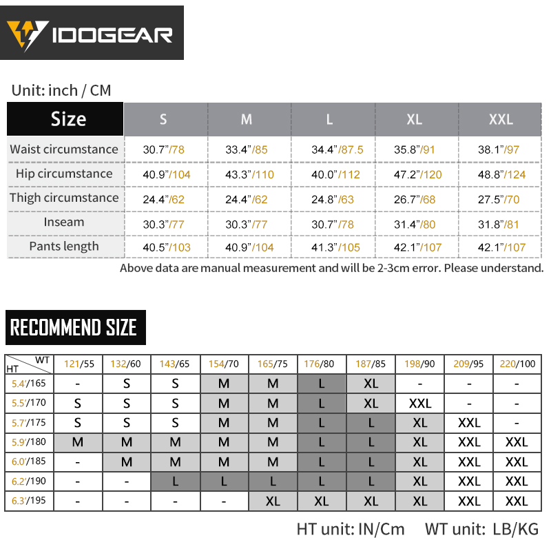 IDOGEAR Combat UFS Flex Pants Tactical Pants w/ Knee Pads Camo Trousers For Military, Airsoft, Shooting Sports  3209-IDOGEAR INDUSTRIAL