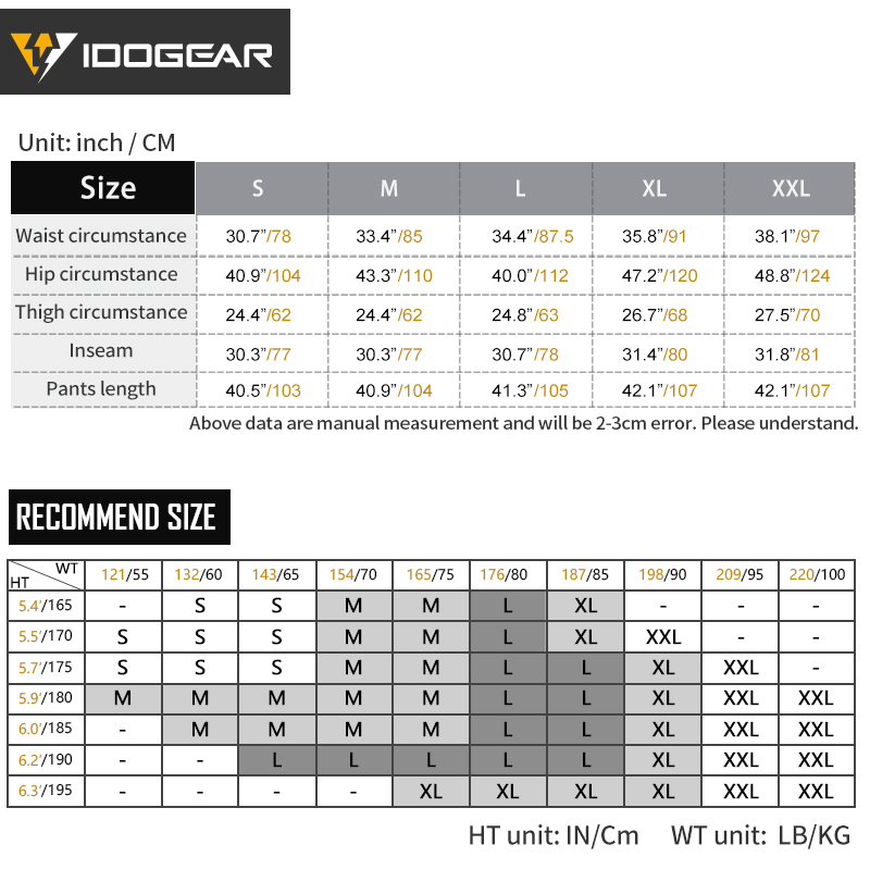IDOGEAR Combat UFS Flex Pants Tactical Pants w/ Knee Pads Camo Trousers For Military, Airsoft, Shooting Sports  3209-IDOGEAR INDUSTRIAL