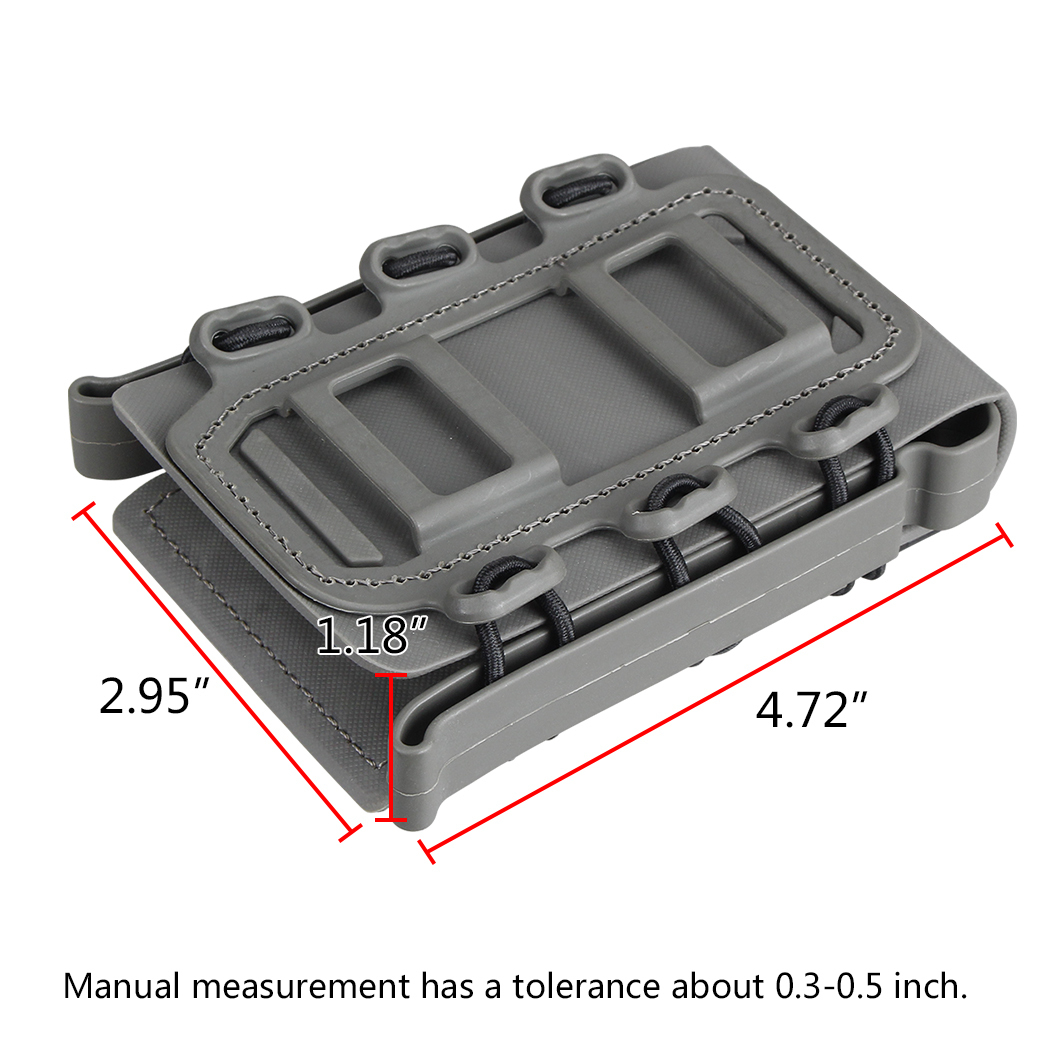 IDOGEAR 5.56mm 7.62mm Tactical Magazine Pouch Hunting Shooting Molle Fastmag Soft Shell Mag Carrier Bag 2777-IDOGEAR INDUSTRIAL