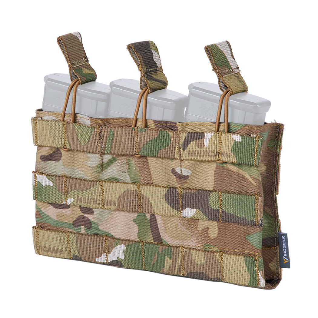 IDOGEAR Triple Mag Pouch Open Top 5.56mm Magazine Pouch Fit for M4 M16 AR-15 Tactical Molle Mag Carrier 500D Nylon Hunting Gear 3526-IDOGEAR INDUSTRIAL