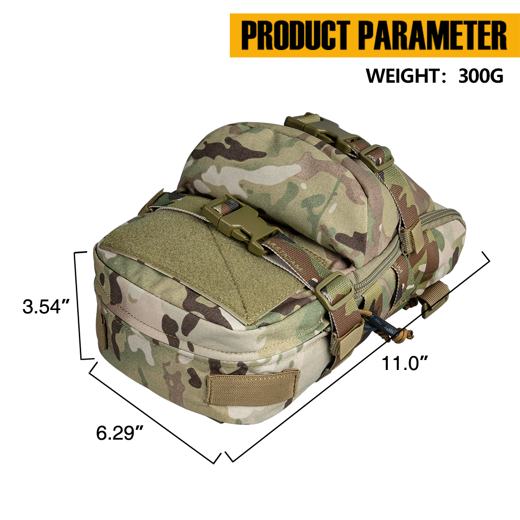 IDOGEAR Tactical MOLLE Hydration Pack Mini Outdoor Water Bladder Carrier Pack for Tactical Vest Backpack 3530-IDOGEAR INDUSTRIAL