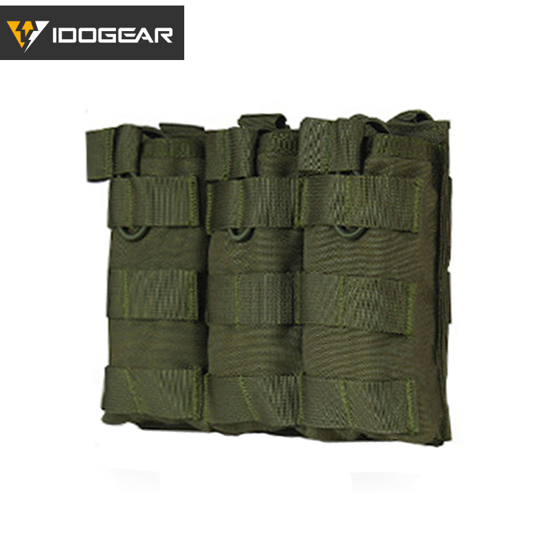 IDOGEAR Magazine Pouch Molle Triple MAG Pouch Carrier For 5.56mm Combat Outdoor Activities 3533-IDOGEAR INDUSTRIAL