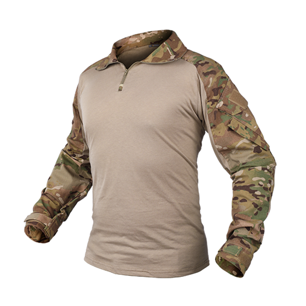 IDOGEAR Tactical Combat Shirt Perspiration T-Shirt Long Sleeve Tops Paintball 
