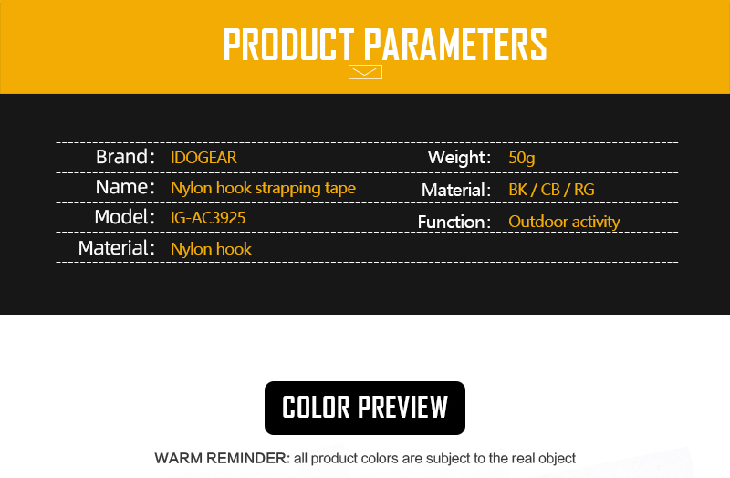 IDOGEAR Cable Ties Strap Webbing Tidy Organizer Fix Hook& Loop Grip Wrapping Reusable Restraints 3925(4piece)-IDOGEAR INDUSTRIAL