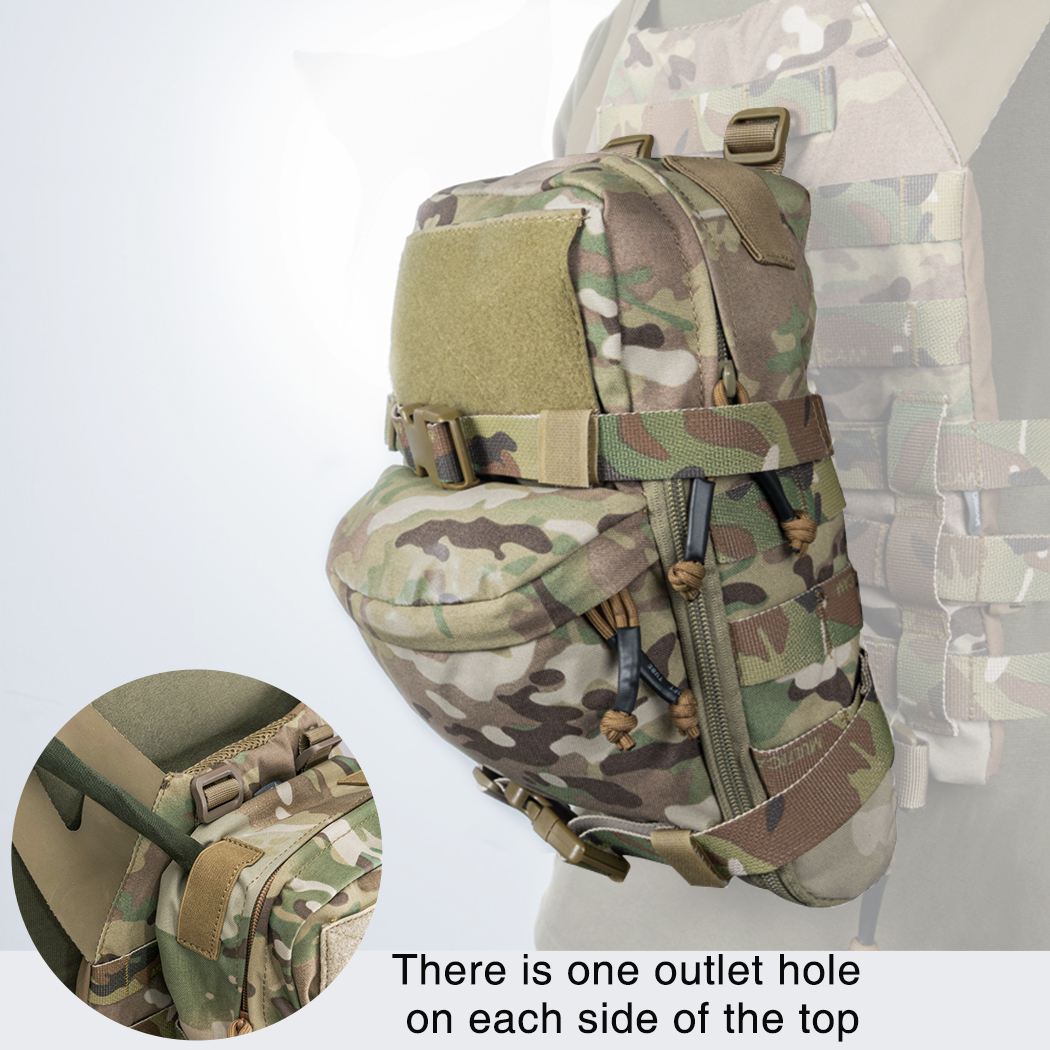 IDOGEAR Tactical MOLLE Hydration Pack Mini Outdoor Water Bladder Carrier Pack for Tactical Vest Backpack 3530-IDOGEAR INDUSTRIAL