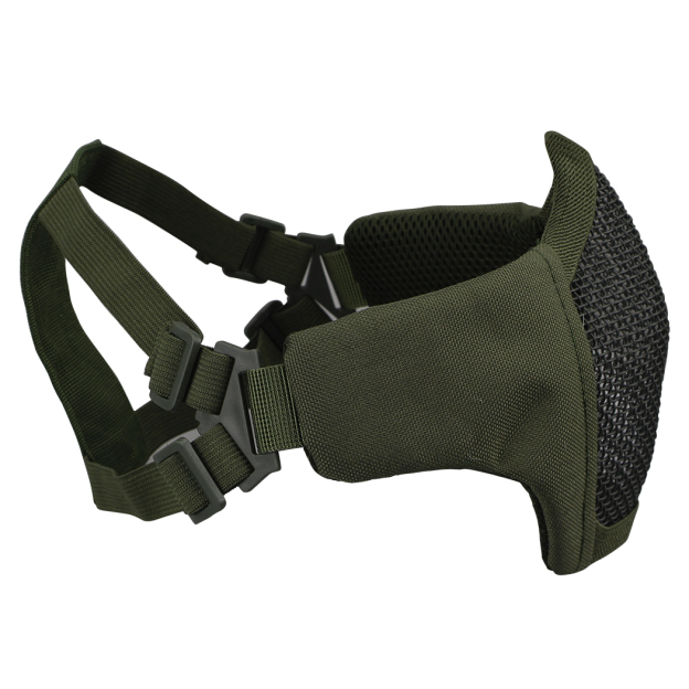 IDOGEAR Tactical Face Masks Adjustable Half Face Mask Steel Mesh Tactical Lower Face Mask 3604-IDOGEAR INDUSTRIAL