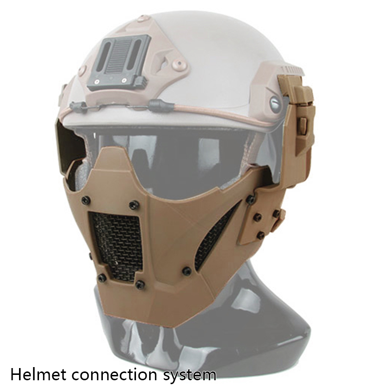 IDOGEAR Half Face Mask Lower Face Steel Mesh Mask Adjustable Flexible Mask 3603-IDOGEAR INDUSTRIAL