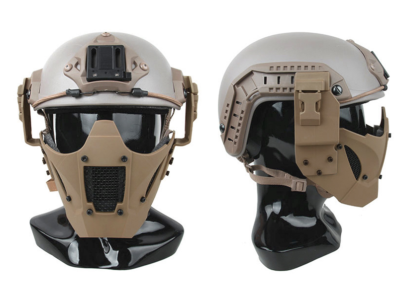 IDOGEAR Half Face Mask Lower Face Steel Mesh Mask Adjustable Flexible Mask 3603-IDOGEAR INDUSTRIAL