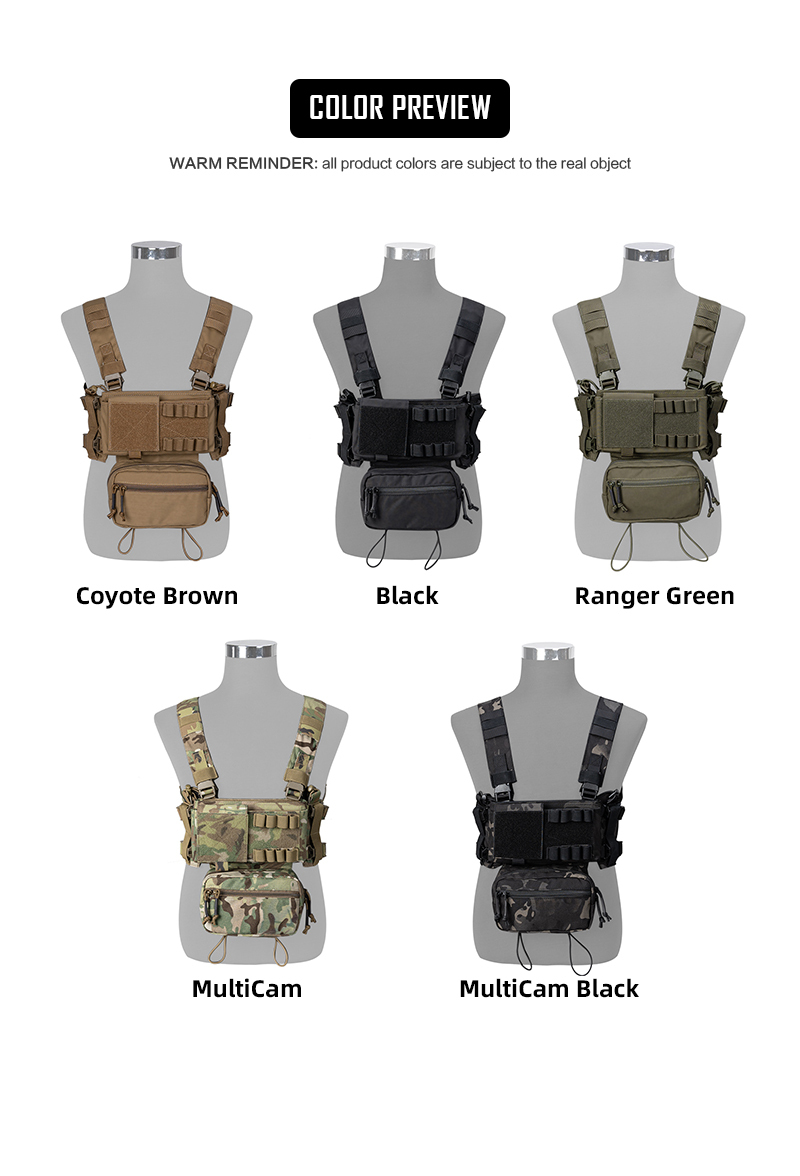 IDOGEAR KGR Tactical Chest Rig Multicam Lightweight For Airsoft Genuin