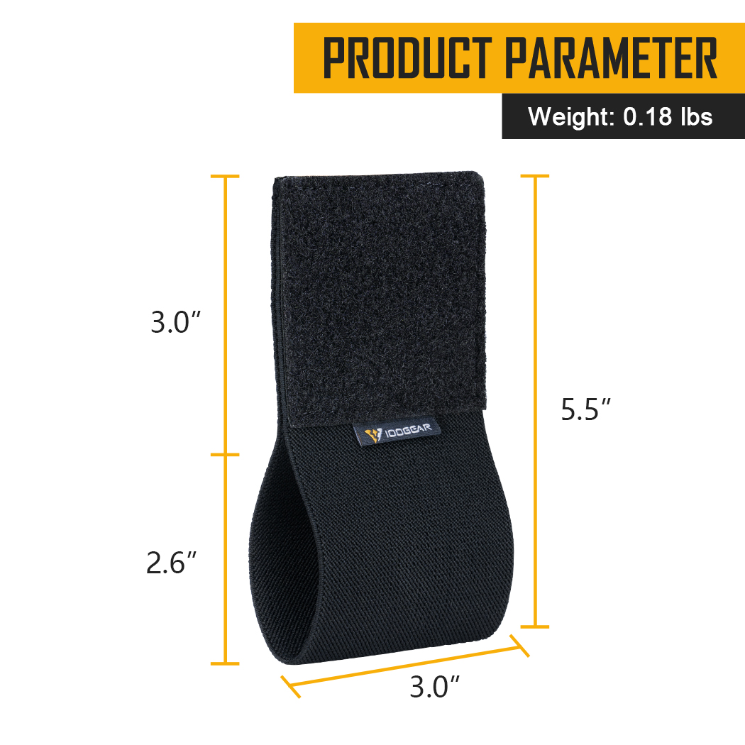 IDOGEAR Tactical Elastic Tourniquet Holder TQ Holster with Hook and Loop for Tactical Belt Duty Belt  3581-IDOGEAR INDUSTRIAL