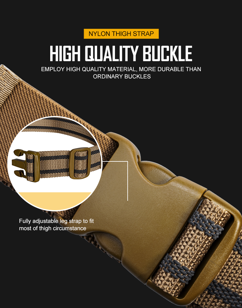 IDOGEAR Tactical Leg Strap Thigh Strap for Thigh Holster Leg Hanger with Quick-Release Buckle for Men 3419-IDOGEAR INDUSTRIAL