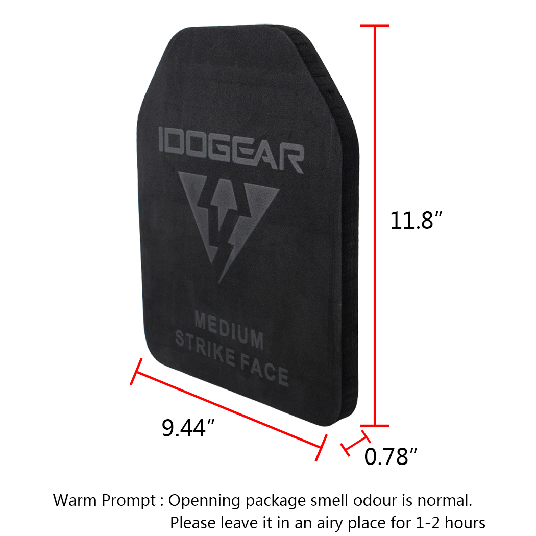 IDOGEAR Tactical Plate EVA Foam SAPI Plate for Tactical Vest Inner Liner Foam SAPI Shock Plate Medium Size 2 PCS 3907-IDOGEAR INDUSTRIAL
