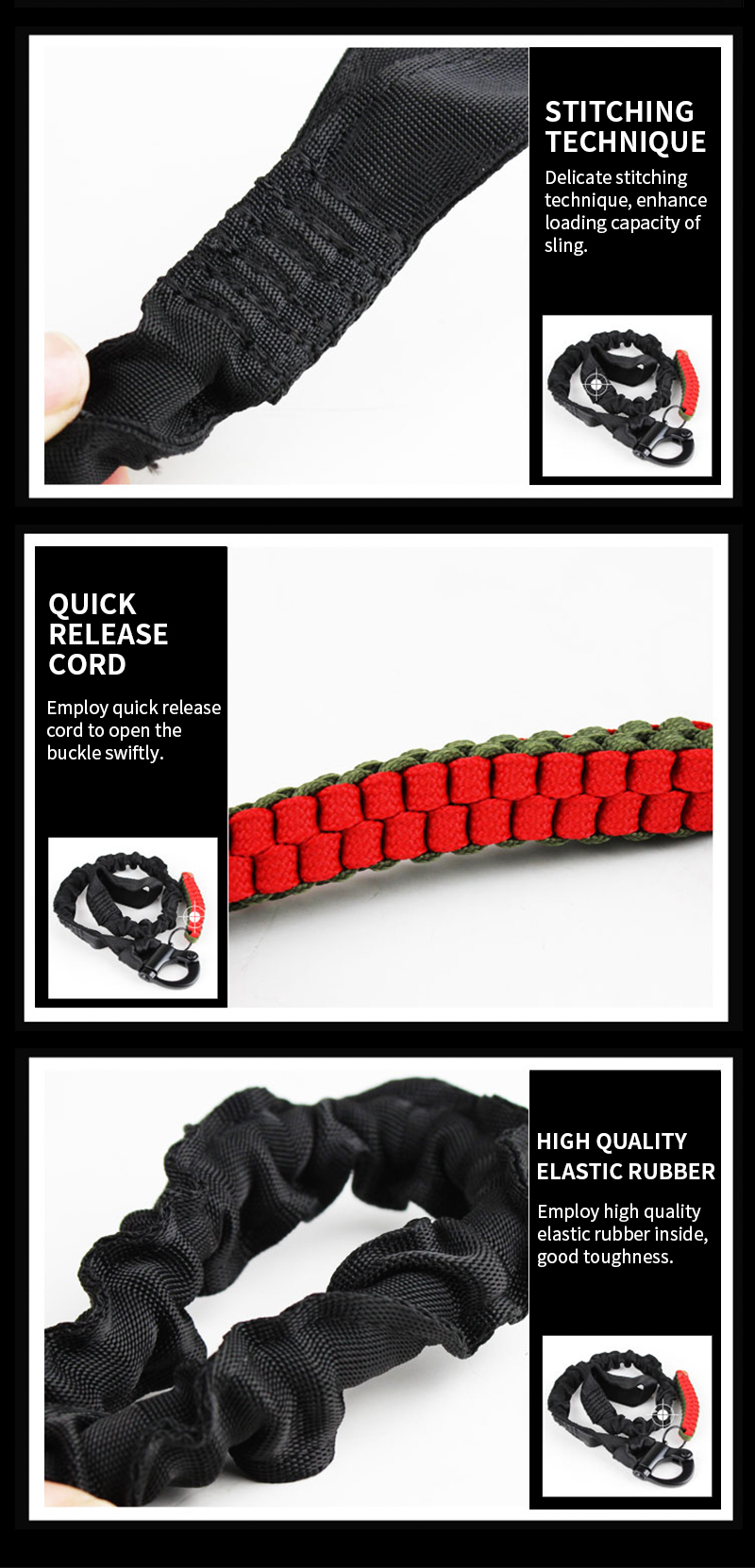 IDOGEAR Tactical Quick Release Opslaan Sling Lanyard Gear Tactical Accessoires 3410-IDOGEAR INDUSTRIAL