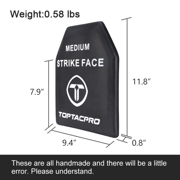 TOPTACPRO EVA Plate Medium Size 2 Pcs EVA High Elastic Shock Plate for Airsoft Tactical Vest Inner Liner– Black  8906-IDOGEAR INDUSTRIAL