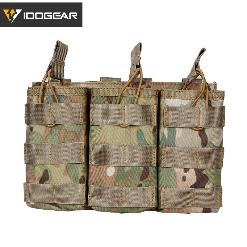 IDOGEAR Magazine Pouch Molle Triple MAG Pouch Carrier For 5.56mm Combat Outdoor Activities 3533-IDOGEAR INDUSTRIAL