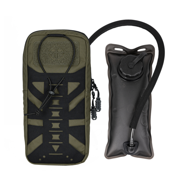 TOPTACPRO Tactical Hydration Pouch with Inner Bladder Water Bag Laser Cut MOLLE Hydration Pouch for Hiking Biking Running and Climbing 8504-IDOGEAR INDUSTRIAL