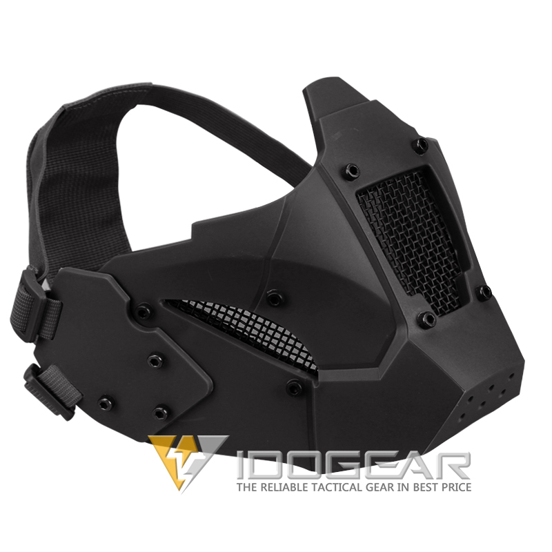 IDOGEAR Half Face Mask Lower Face Steel Mesh Mask Adjustable Flexible Mask 3603-IDOGEAR INDUSTRIAL