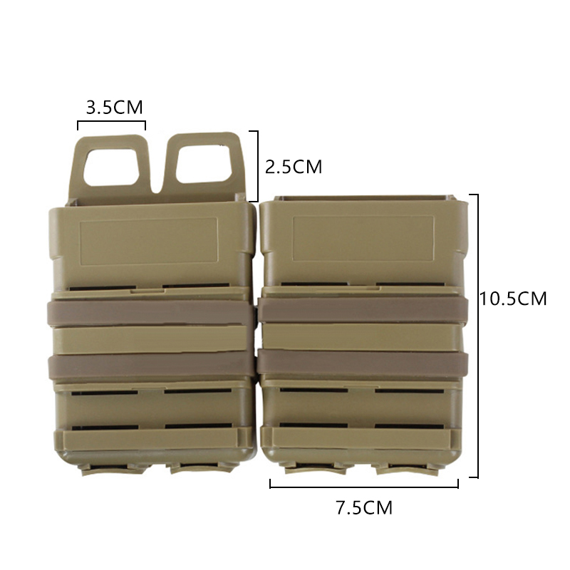 IDOGEAR Tactical Fastmag MOLLE Mag Carrier 5.56 Magazine Pouch Holder Set Hunting 3535-IDOGEAR INDUSTRIAL