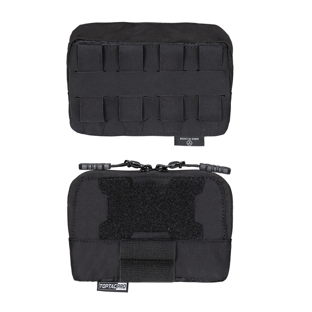 TOPTACPRO Tactical MOLLE Admin Panel Pouch Small Chest Pouch For Tactical Vest JPC2.0 AVS CPC MOLLE System Gun Belt 8510-IDOGEAR INDUSTRIAL