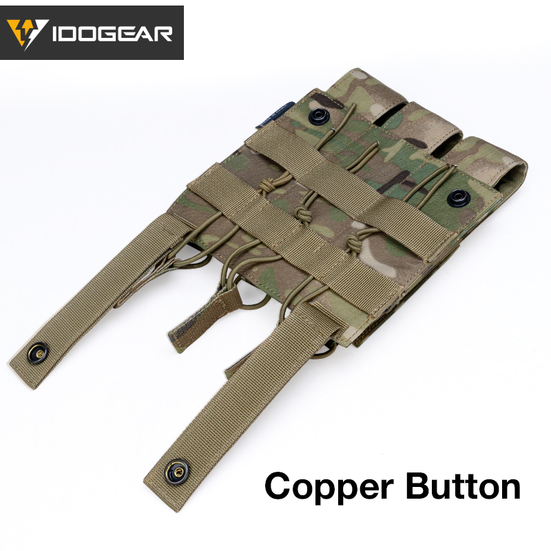 IDOGEAR Triple Mag Pouches Tactical Magazine Pouch Molle Open Top Kriss Mag Pouch for MP5 Magazines 3576-IDOGEAR INDUSTRIAL