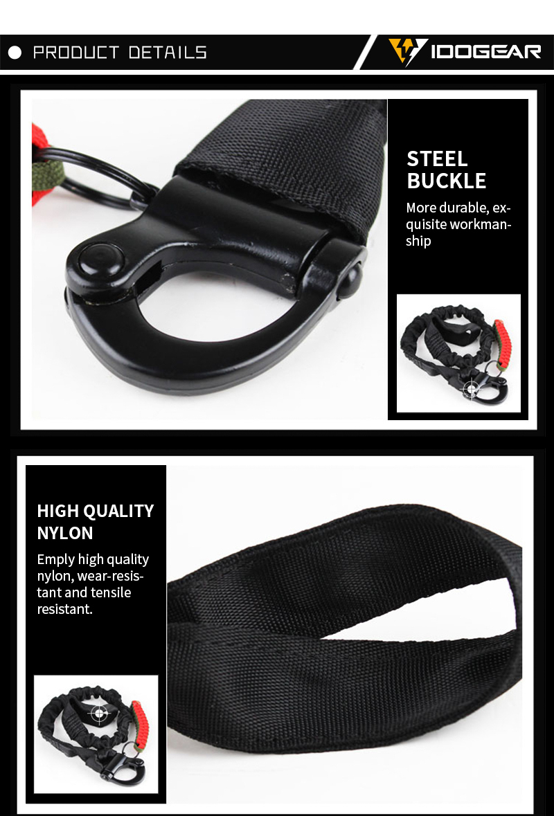 IDOGEAR Tactical Quick Release Opslaan Sling Lanyard Gear Tactical Accessoires 3410-IDOGEAR INDUSTRIAL