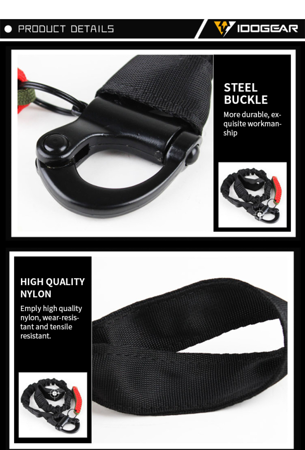 IDOGEAR Tactical Quick Release Opslaan Sling Lanyard Gear Tactical Accessoires 3410-IDOGEAR INDUSTRIAL