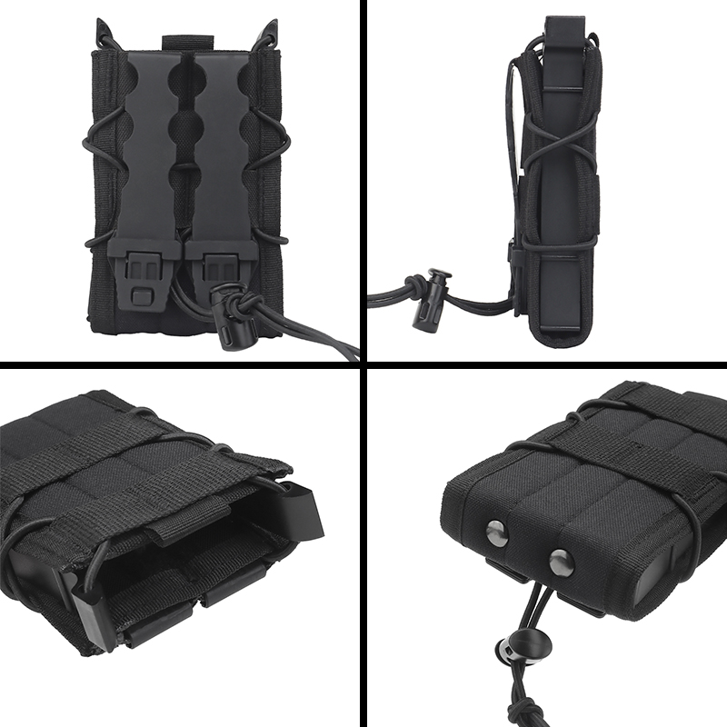 IDOGEAR Tactical HS 556 Single Mag Pouch Mag Carrier Holder MOLLE Military Camo MG-49-IDOGEAR INDUSTRIAL