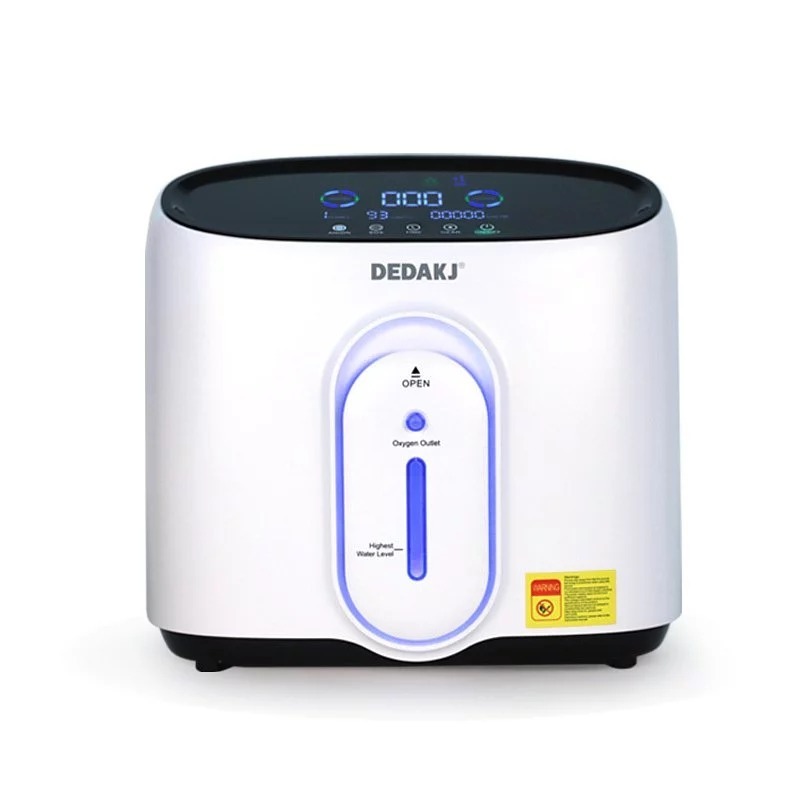 1 - 8L / min Adjustable Oxygen Concentrator Low Noise DEDAKJ DE-Q1W Oxygen Generator Machine for Home
