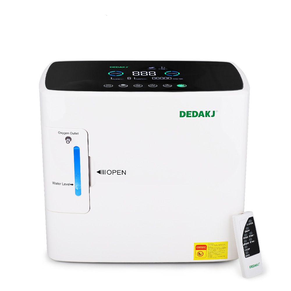 30-93% High Purity Oxygen Concentrator DEDAKJ DE-2SW Oxygen Generator with Nebulizer for Home Travel Car Use