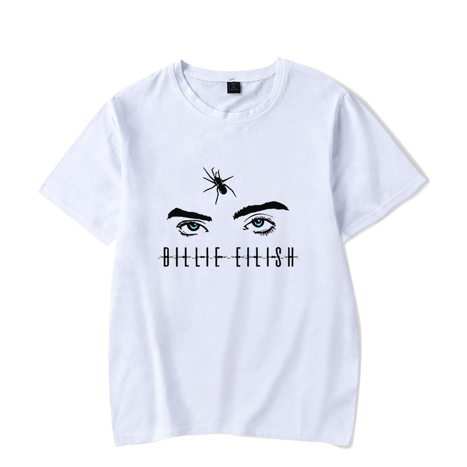 Billie Eilish Spider Mens & Womens Summer T Shirts Couple Top Tee-mortick