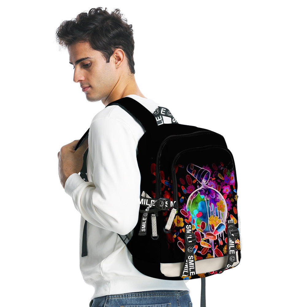 Juice Wrld 3D Backpack Men & Women Fashion Outdoor Bag-mortick