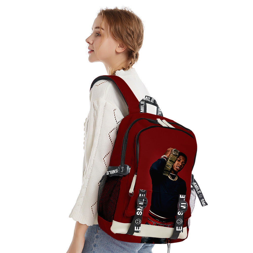 Nba Youngboy 3D Backpack Men & Women Fashion Outdoor Bag-mortick