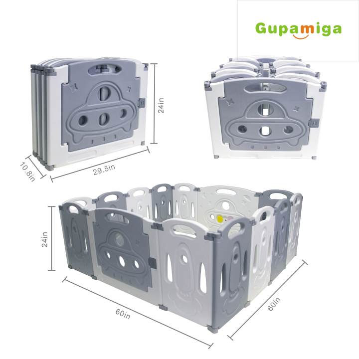 Gupamiga Baby playpen Baby Folding Play Pen Kids Activity Centre Safet