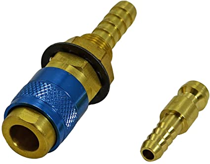 Water Cooled & Gas Adapter Quick Connector Fitting for PTA DB SR WP 9 17 18 26 TIG Welding Torch Red Blue Gold Color 3set