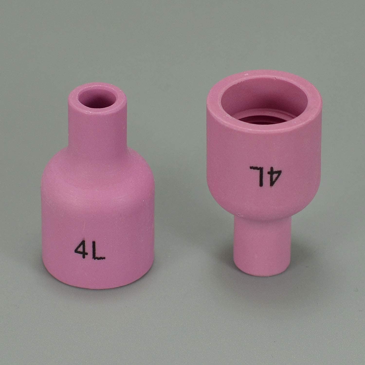 TIG Gas Lens Aluminia Nozzle Ceramic Cup Long 53N58L (#4L 1/4" Orifice) for SR WP 9 20 25 TIG Welding Torch 10pk