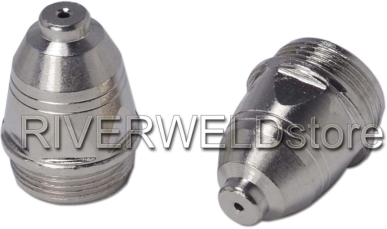 RIVERWELD P-80 Plasma Cutting Torch Consumables Plasma Tip Electrodes kit (Tips 1.1mm 60A 10pk)