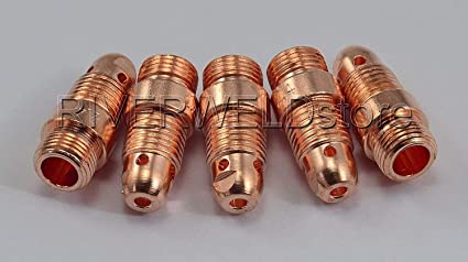 TIG Stubby Collet Body 17CB20 (2.40mm x 25mm) for PTA DB SR WP 17 18 26 TIG Welding Torch 10pk