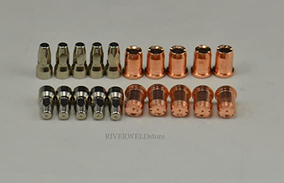 PR0117 Plasma Electrode & PD0114-12 Long Tip 1.2 Fit S74 S75 Plasma Torch 20pcs