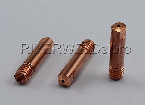 15AK MB15 MAG MIG Welding Torch Contact Tip 0.040" 1.0mm M6x25mm 140.0253 50PK
