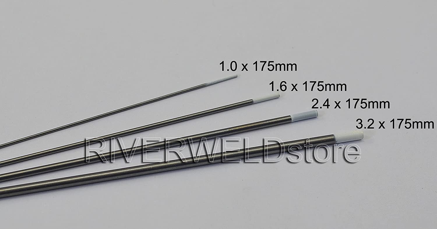 0.8 Percent Zirconiated WZ8 TIG Tungsten Electrode Assorted Size 4pcs