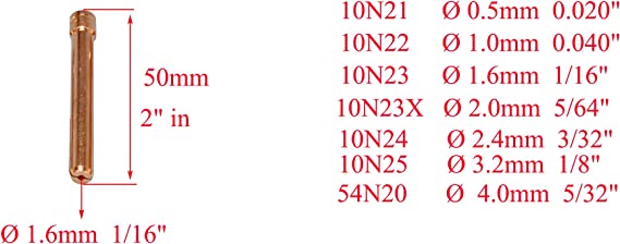 TIG Collet body TIG Back Cap Alumina Nozzle Fit QQ300 SR WP 17 18 26 TIG Welding Torch 62pcs